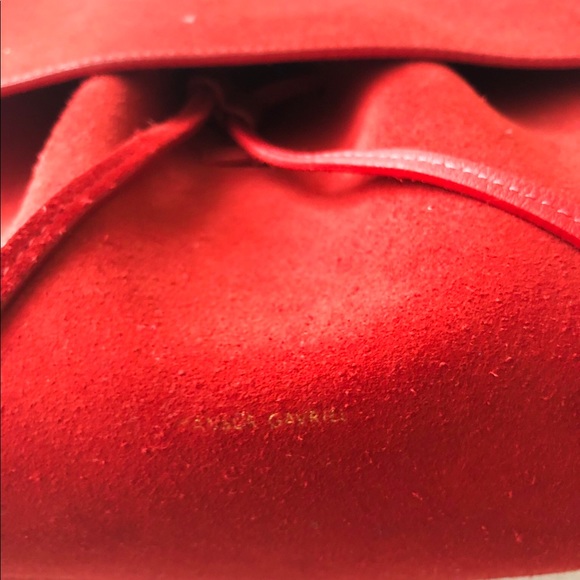 ❤️1DAY SALE❤️Red Suede Mansur Gavriel Lady Bag - Picture 3 of 8